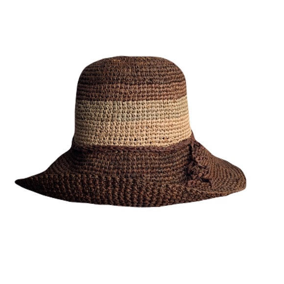 Chic Rust Woven Sun Hat - Picture 3 of 7
